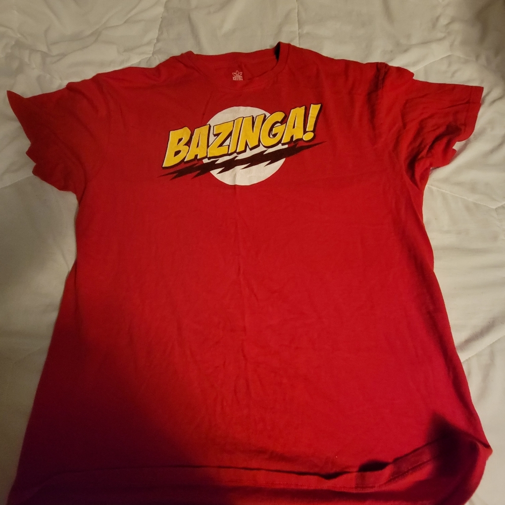 Big bang theory Bazinga shirt mens XL